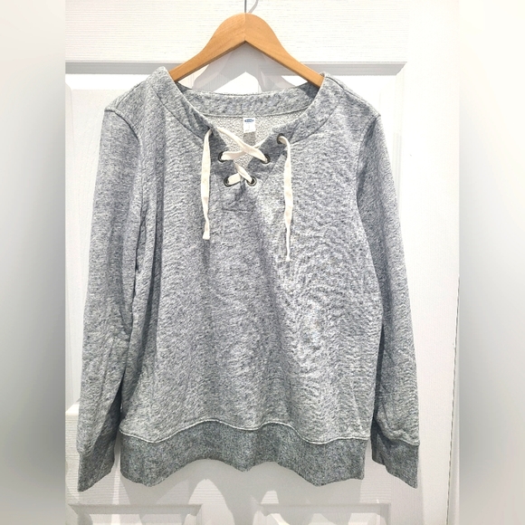 Old Navy Tie front Sweater. SIZE Large - Picture 1 of 4